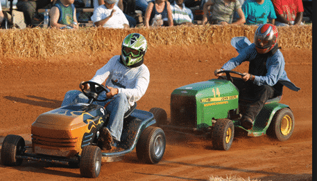 picture of lawnmowers racing